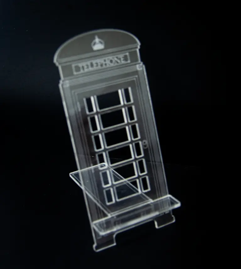 Portacelular de acrílico